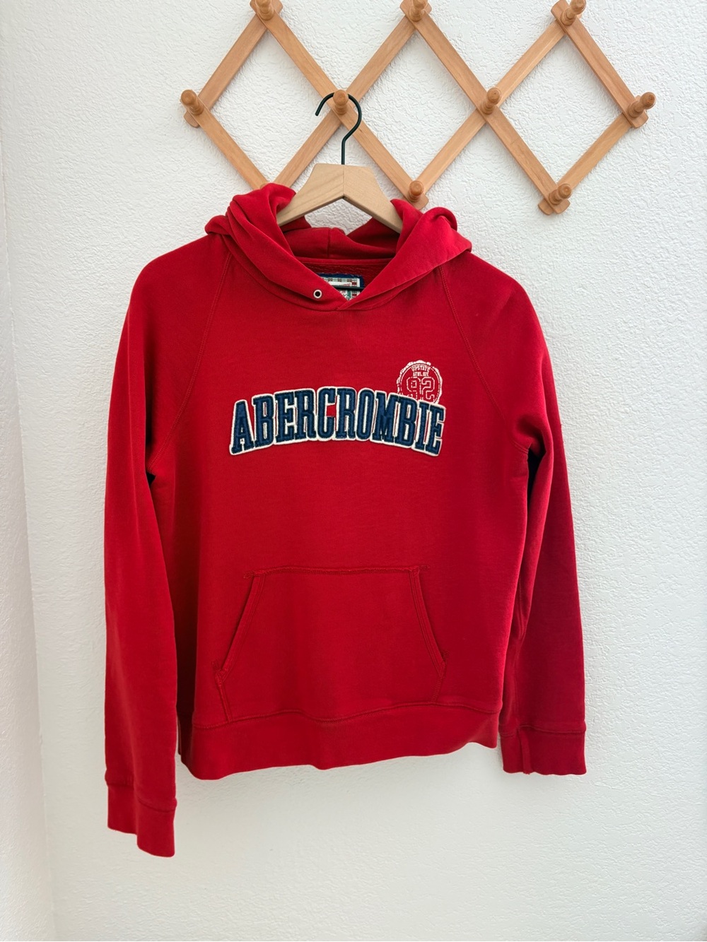 Abercrombie & Fitch Vintage Red Graphic Hoodie